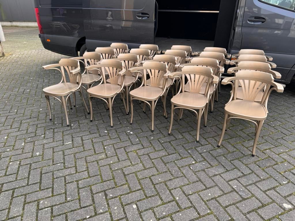 TON thonet bar bistro café kroeg stoelen vintage goud retro, Gebruikt, Overige kleuren, Café bar bistro klassiek antiek vintage thonet