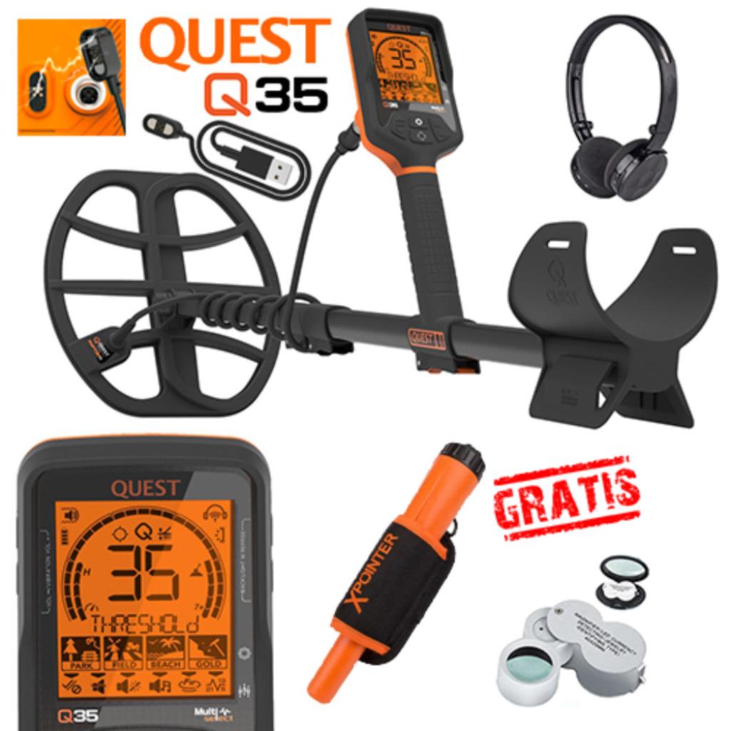 DETECTOR PLAZA: Quest Q35 met GRATIS Xpointer t.w.v. € 99,-, Overige merken, Meer dan 30 cm, Nieuw, Ophalen of Verzenden