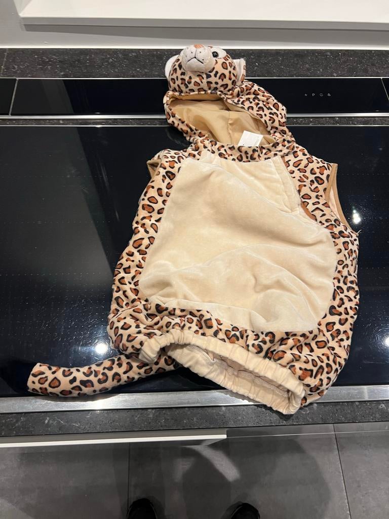 Carnavalspak Luipaard/Cheeta - Maat 104, Ophalen of Verzenden, Zo goed als nieuw, 104 of kleiner, Jongen of Meisje