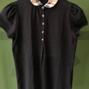 BURBERRY poloshirt, Kleding | Dames, Maat 38/40 (M), Zwart, Ophalen of Verzenden, Zo goed als nieuw