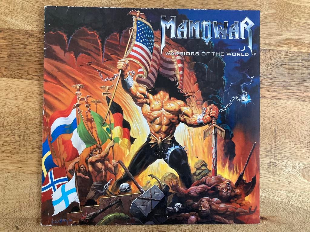 MANOWAR Warriors Of The World vinyl lp 2002 Nuclear Blast, Cd's en Dvd's, Vinyl | Hardrock en Metal, Ophalen of Verzenden