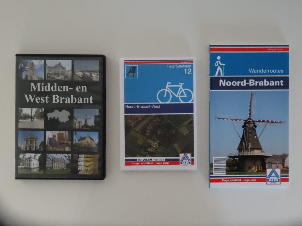 Dvd filmdocu, fietsroutekaart en wandelroutes Brabant, nieuw, Boeken, Reisgidsen, Overige merken, Nieuw, Ophalen of Verzenden