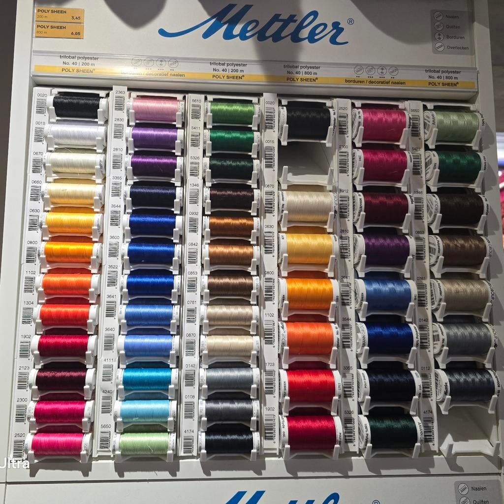 Mettler Borduurgaren Poly Sheen, Ophalen of Verzenden, Nieuw, Garen of Naald(en)