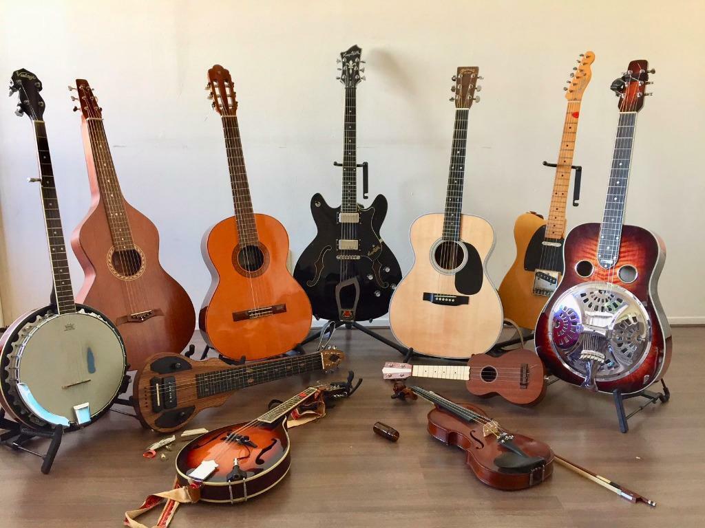 Gitaarles aan huis (Den Haag, Wassenaar), Komt aan huis, Tokkelinstrumenten