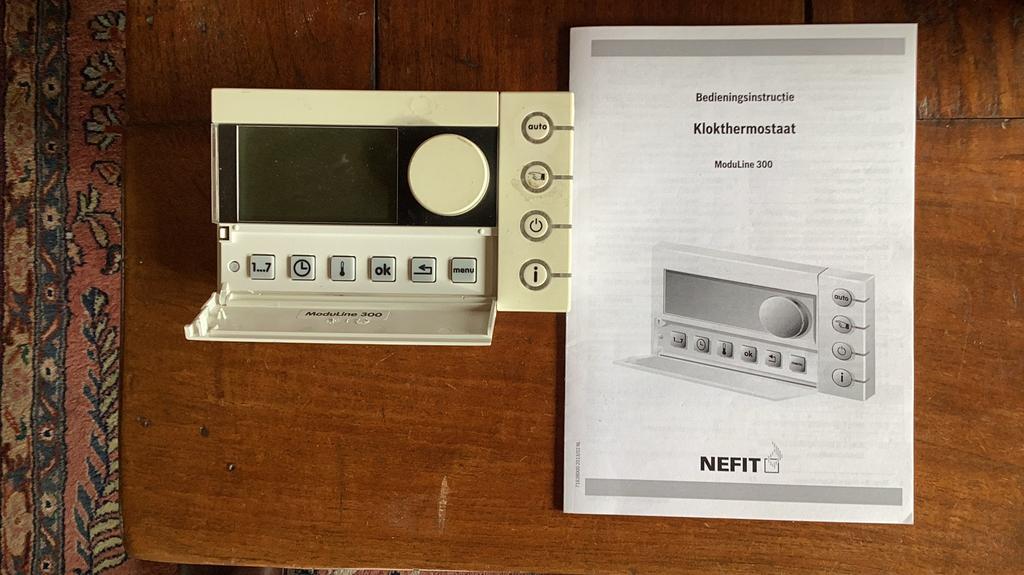 Klokthermostaat cv Nefit, Thermostaat, Gebruikt, Minder dan 30 cm, Minder dan 60 cm