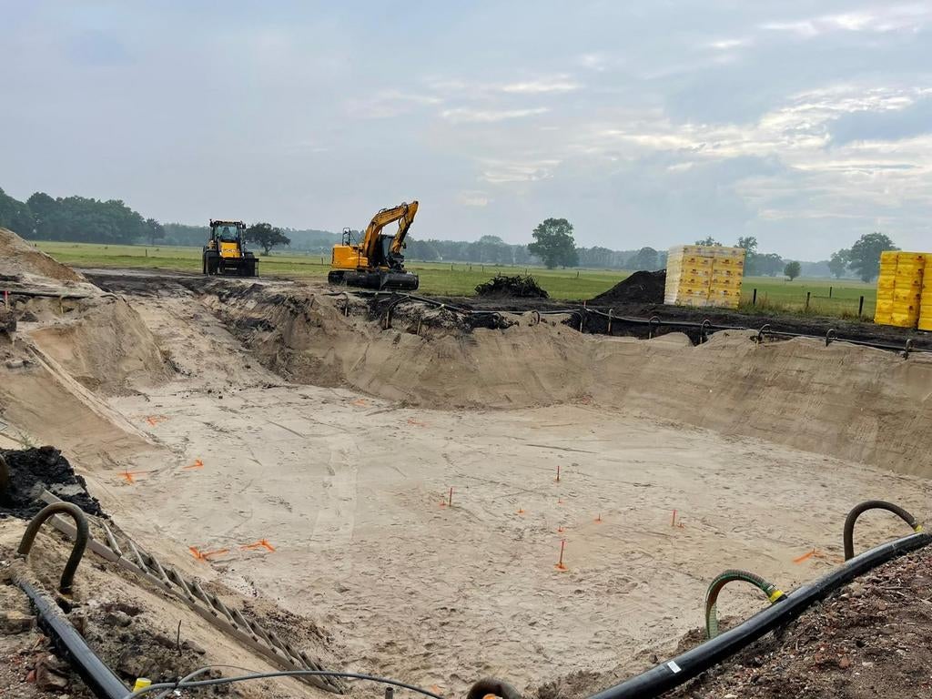 zand bigbag grind afval container transport knijperauto, Tuin- of Vijveraanleg