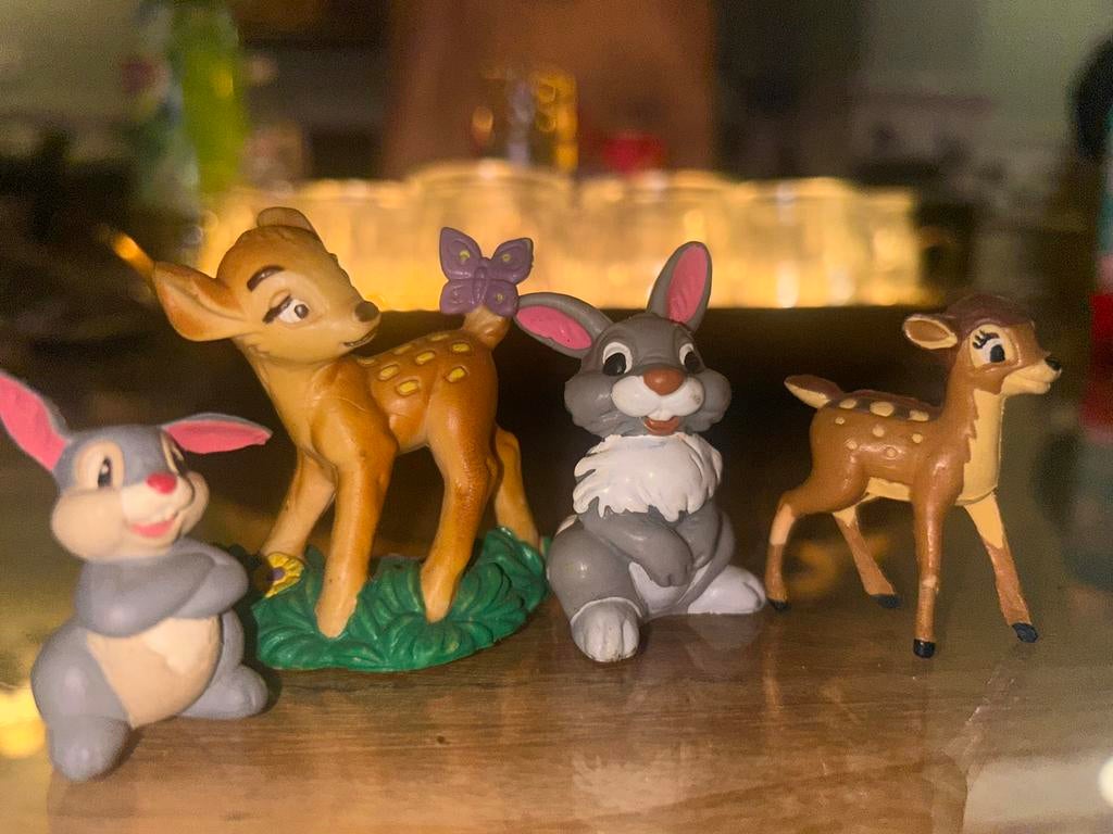 Vintage Bambi Disney Figuurtjes, Ophalen of Verzenden, Gebruikt