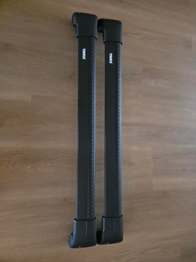 Thule Wingbar Edge 959x/959xb dakdragers + 4005 koppelstuk, Ophalen, Zo goed als nieuw