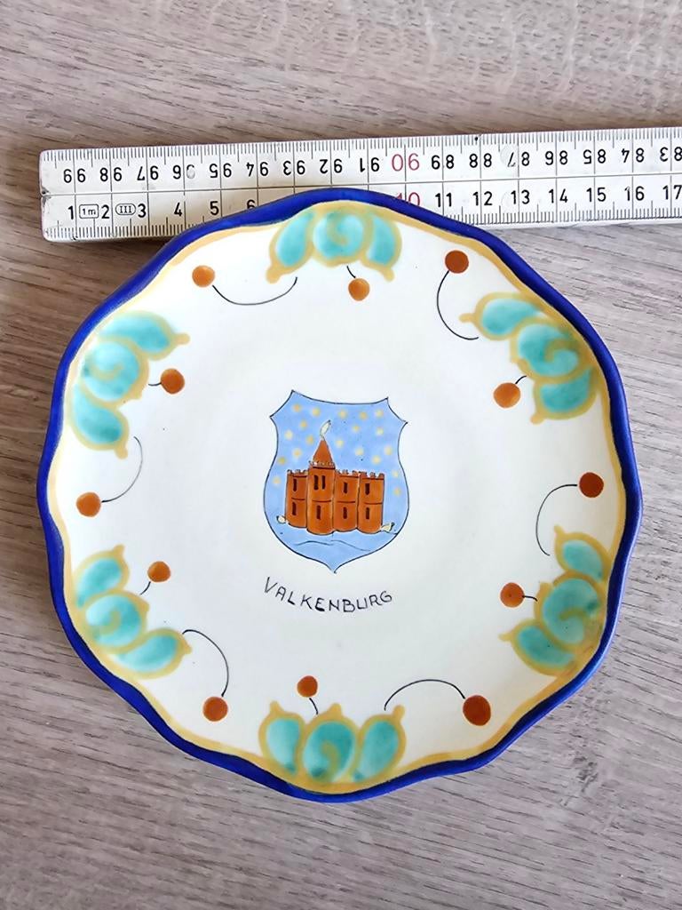 Gouds Plateel Bord - Valkenburg - 16cm, Ophalen of Verzenden