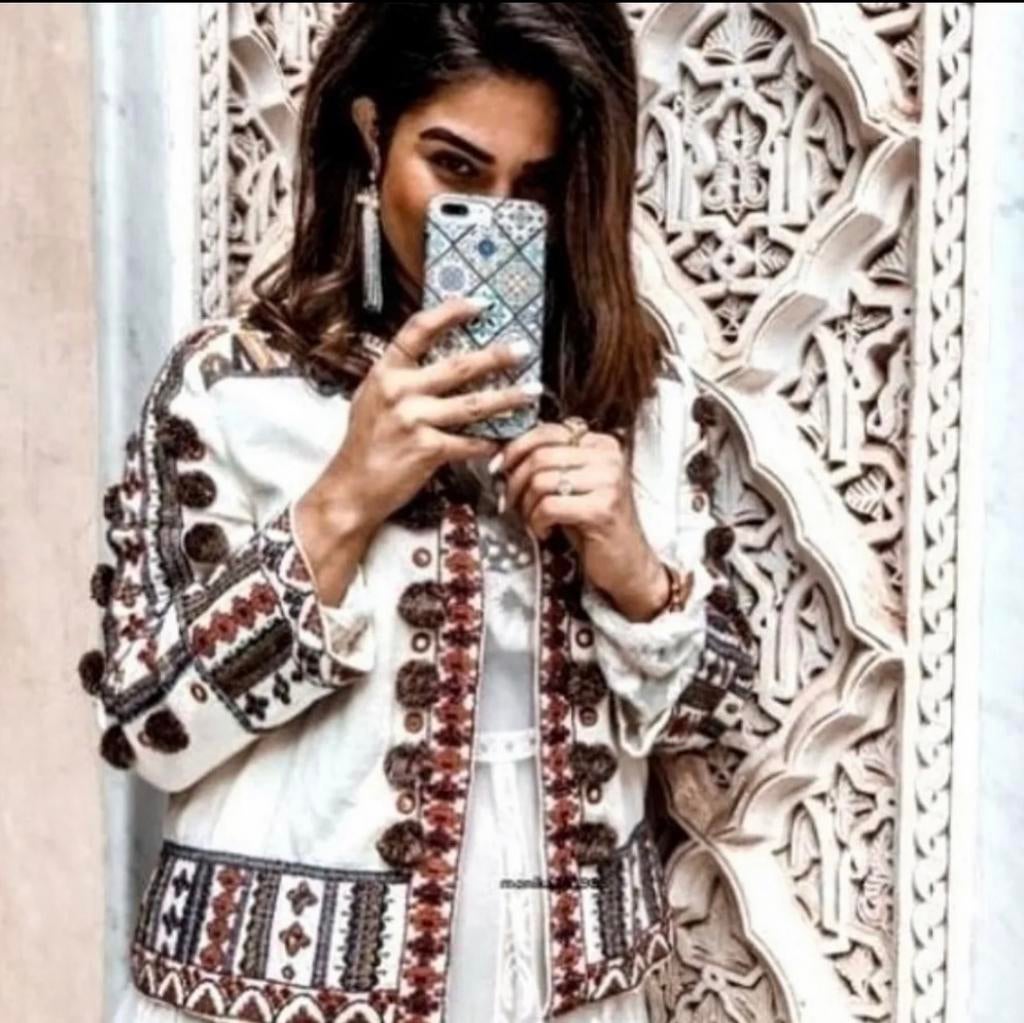 Zara blogger bohemian jasje, Kleding | Dames, Beige, Ophalen of Verzenden, Zo goed als nieuw, Jasje