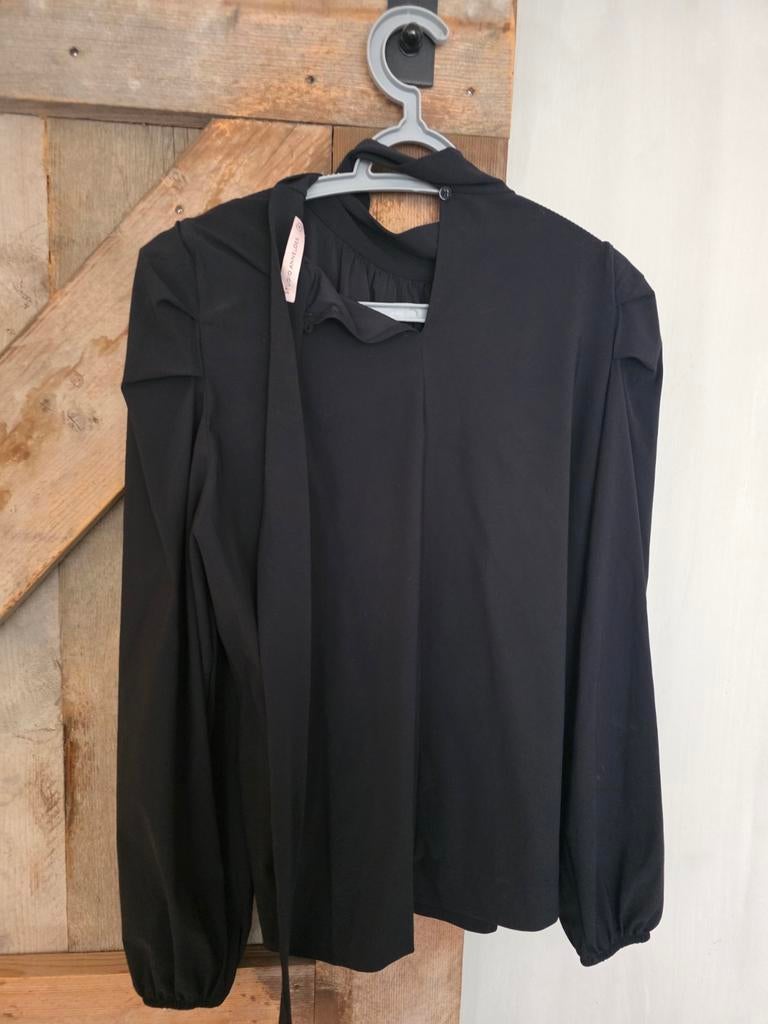 Elegante zwarte blouse Studio Anneloes - Maat M, Maat 38/40 (M), Studio Anneloes, Zwart, Ophalen of Verzenden