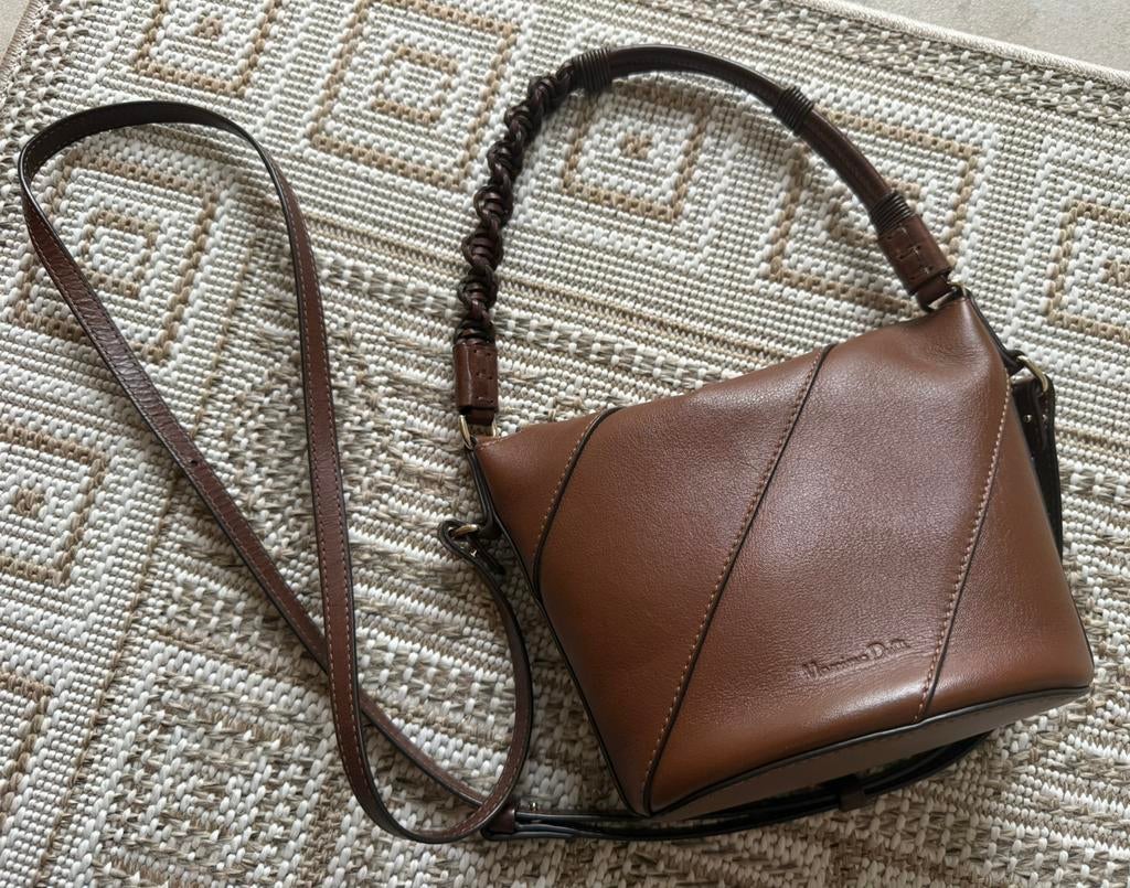 Massimo dutti tas, Ophalen of Verzenden, Zo goed als nieuw, Bruin