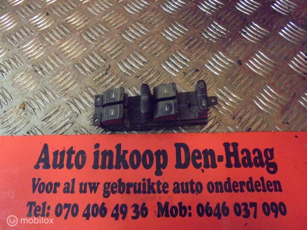Vw Golf 4/Passat/Leon/ ('97-'04) Elec.raamschakelaar LV 4X, Auto-onderdelen, Dashboard en Schakelaars, Volkswagen, Gebruikt, Ophalen of Verzenden