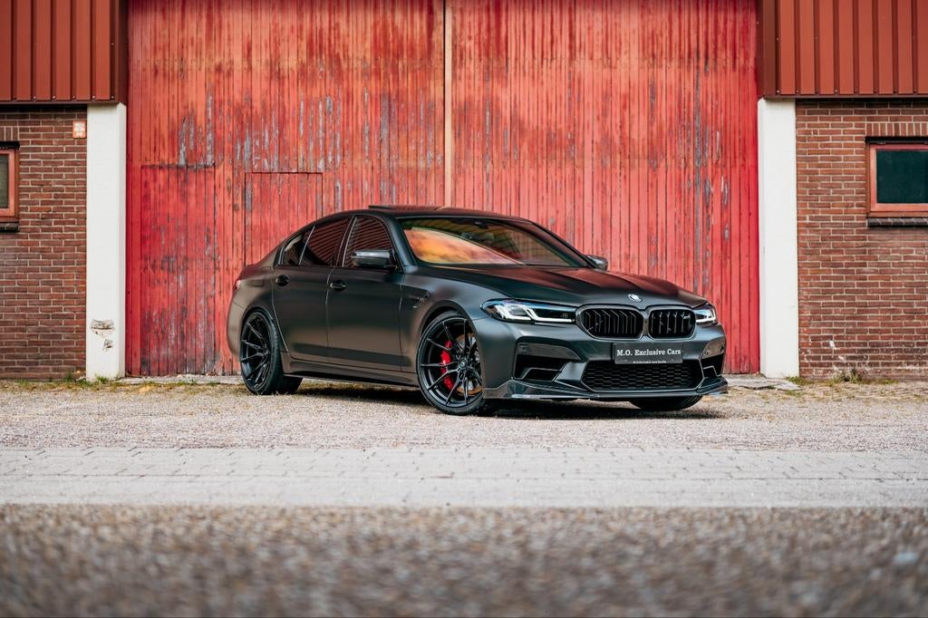 BMW M5 Competition 2021 625PK M-Performance Lazer Schuifdak, Auto's, Automaat, USB, Blauw, Leder