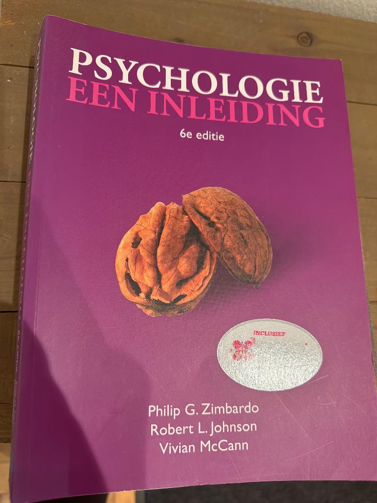 Psychologie een inleiding 6e editie +pearson XTRA, Boeken, Ophalen, Alpha, Zo goed als nieuw, HBO