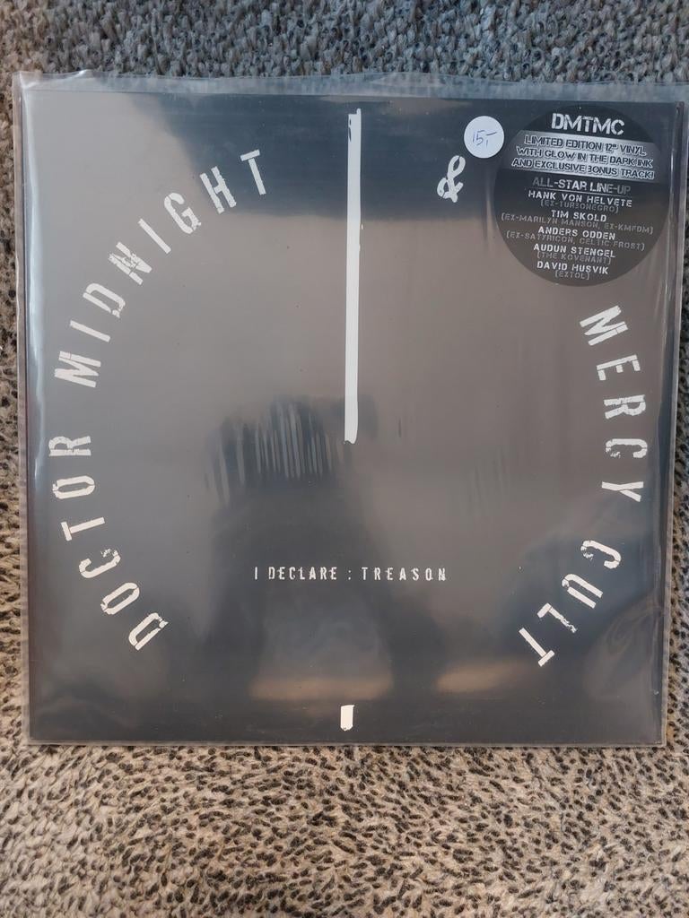 Doctor Midnight & Mercy Cult - I Declare Treason LP, Cd's en Dvd's, Vinyl | Rock, Zo goed als nieuw, Alternative, 12 inch, Ophalen of Verzenden