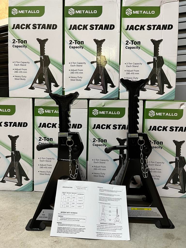 2 Ton Assteunen - Set van 2 - Nieuw, ., Nieuw, ., Metallo