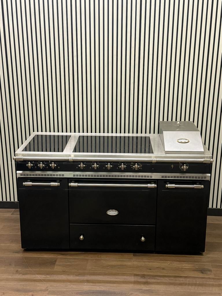 Luxe Fornuis Lacanche keramisch 6 zones + Friteuse 150 cm, 60 cm of meer, Ophalen of Verzenden, Zo goed als nieuw, 90 tot 95 cm