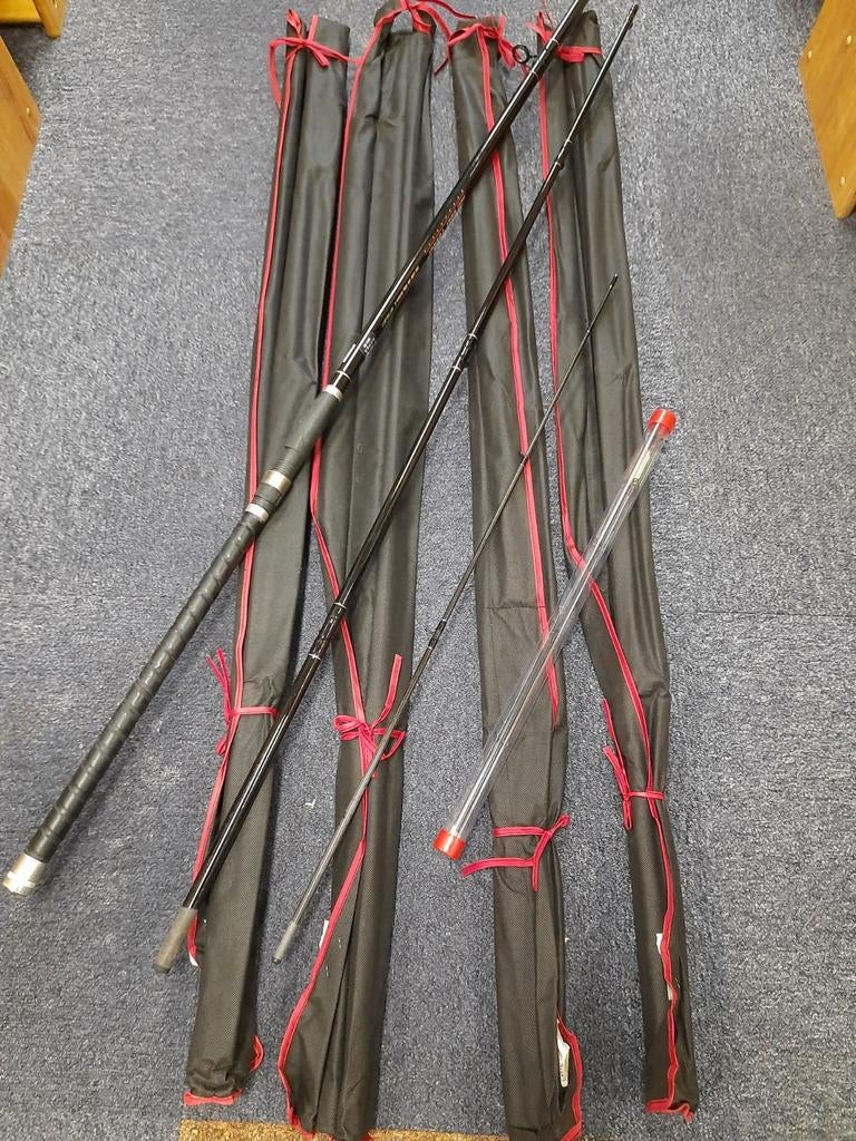 Partij van 5 nieuwe feederhengels 3.90m 30-80gram, Ophalen, Werphengel, Nieuw, Nvt