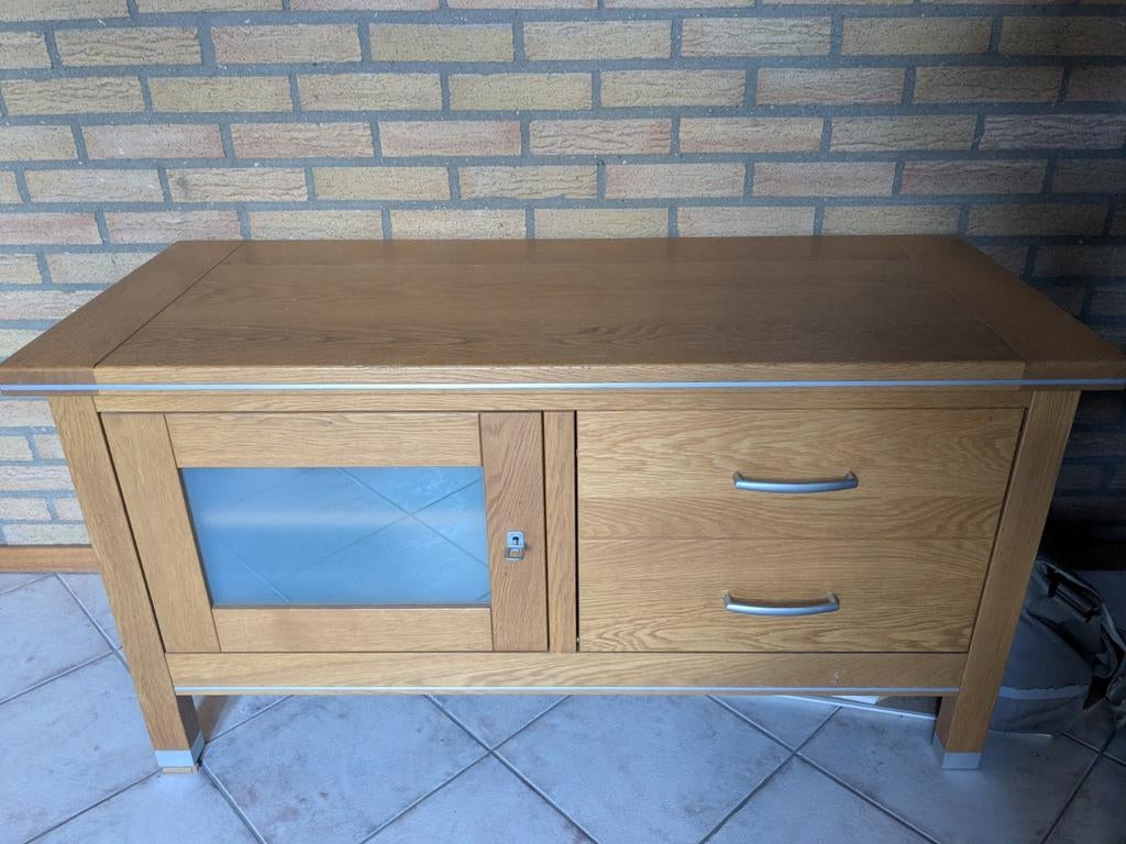 Dressoir, Ophalen, Gebruikt, 100 tot 150 cm, Eikenhout