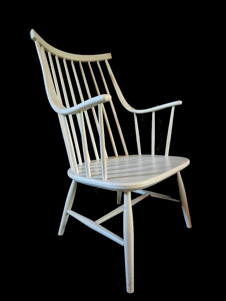 Prachtig vintage Pastoe Spijlen stoel fauteuil Zweeds design, Ophalen, Gebruikt, Overige kleuren, Eén