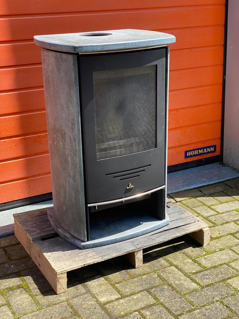 Barbas 75 Eco speksteen houtkachel ZGAN vrijstaand, Huis en Inrichting, Kachels, Ophalen, Gebruikt, Houtkachel, Vrijstaand