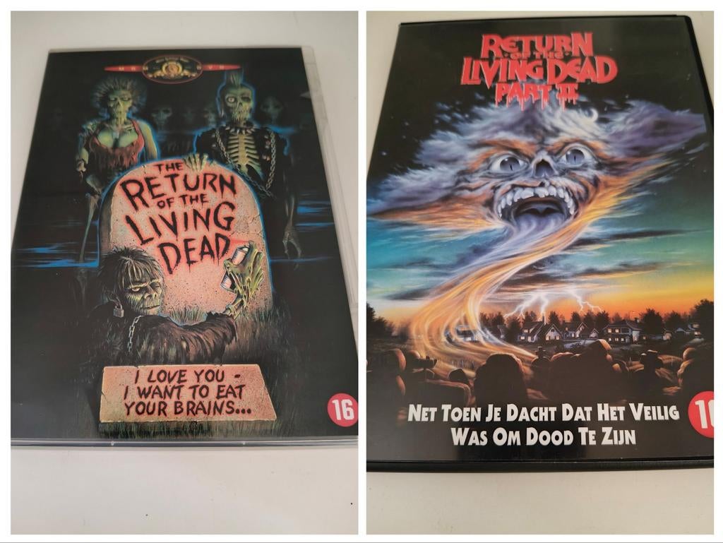 Return of the Living Dead -Part 1 ('85) + Part II ('88) NLO, Cd's en Dvd's, Ophalen, Zo goed als nieuw, Vampiers of Zombies