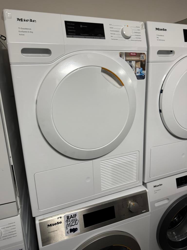 Miele warmtepompenTEA535WP excellenece eco speed 8kg nieuwe, Witgoed en Apparatuur, Wasdrogers, Zo goed als nieuw, Condens, 8 tot 10 kg