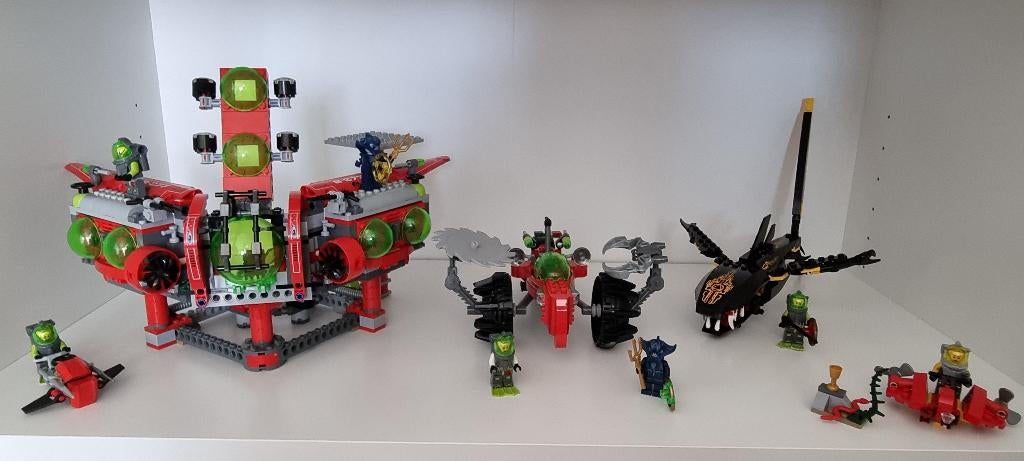 Atlantis Lego 8077+8058+7976+8059, Ophalen of Verzenden, Gebruikt, Complete set, Lego