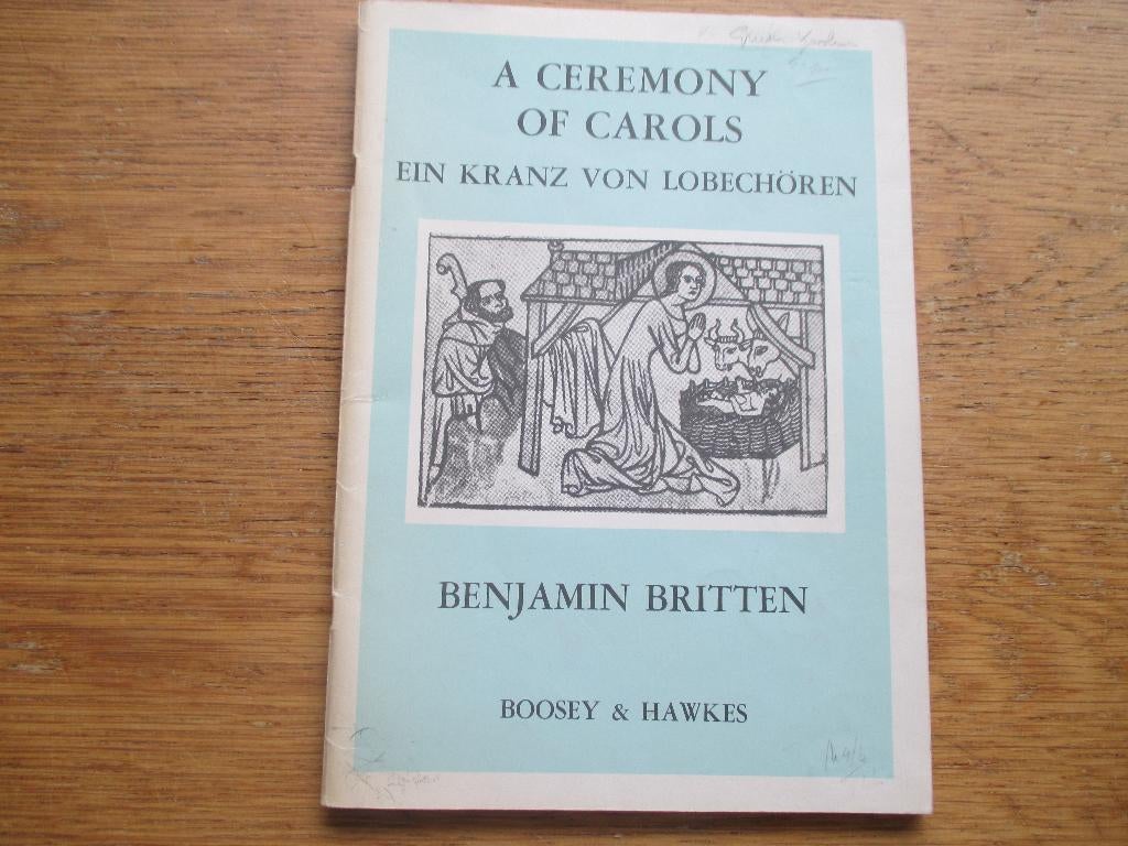 A ceremony of carols -benjamin britten - harp en zang, Gebruikt, Zang, Ophalen of Verzenden, Artiest of Componist