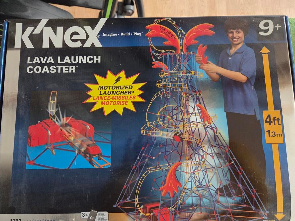 K'nex Lava Launch Coaster - zo goed als nieuw in Doos!, Ophalen of Verzenden, Zo goed als nieuw, K'nex