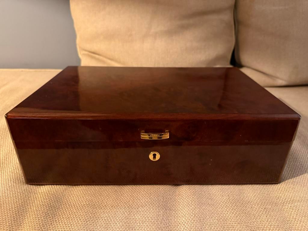 Zeldzame St. Dupont Humidor - Perfecte Bewaring, Ophalen of Verzenden, Zo goed als nieuw, Overige houtsoorten, Minder dan 50 cm