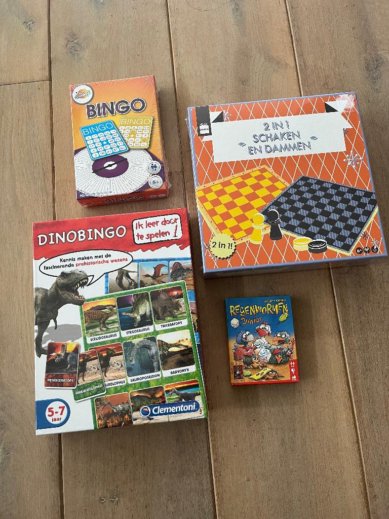 Gezelschapsspellen bordspellen nieuw schaken bingo dammen, Ophalen of Verzenden, Nieuw
