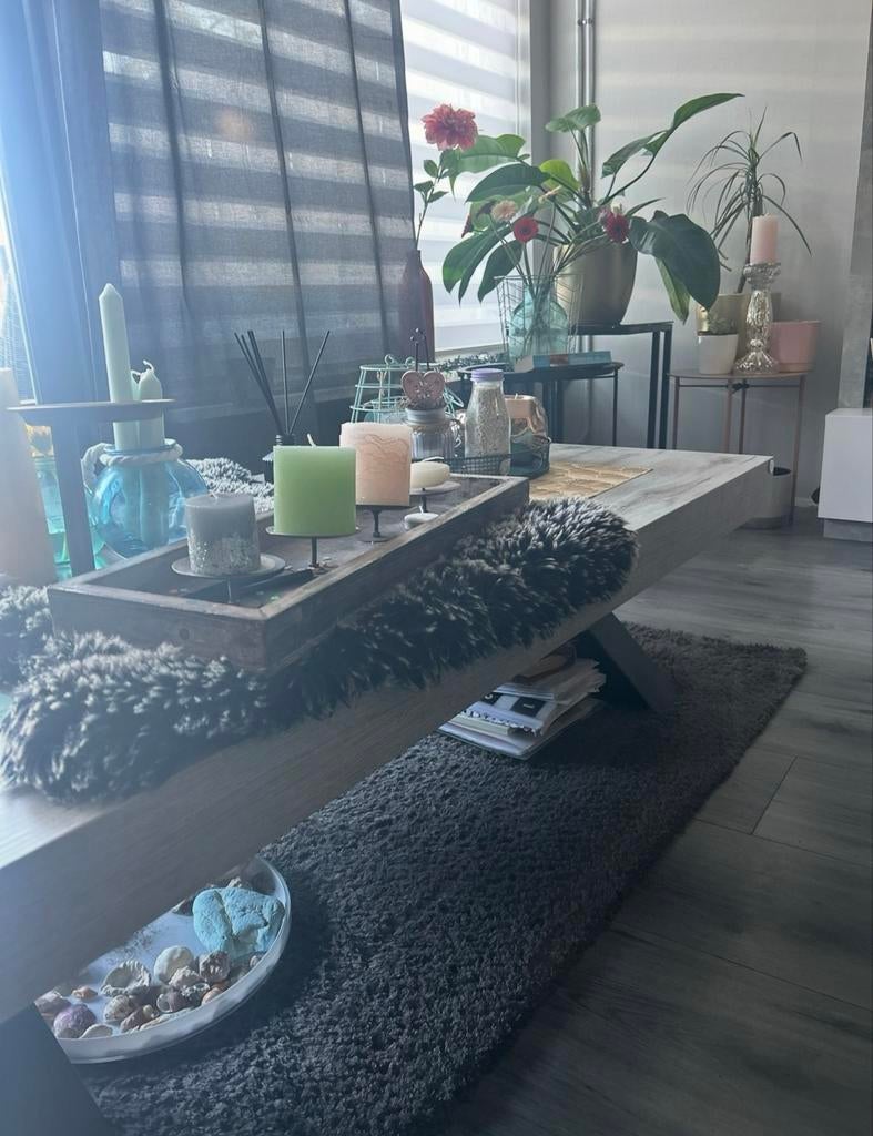 Salon tafel, 100 tot 150 cm, Zo goed als nieuw, Minder dan 50 cm, Rechthoekig