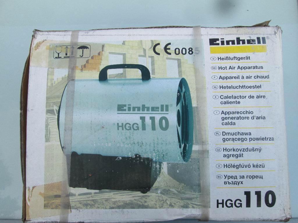 Einhell HGG 110 Heteluchttoestel, Doe-het-zelf en Verbouw, Verwarming en Radiatoren, Minder dan 30 cm, Overige typen, Nieuw, Minder dan 60 cm