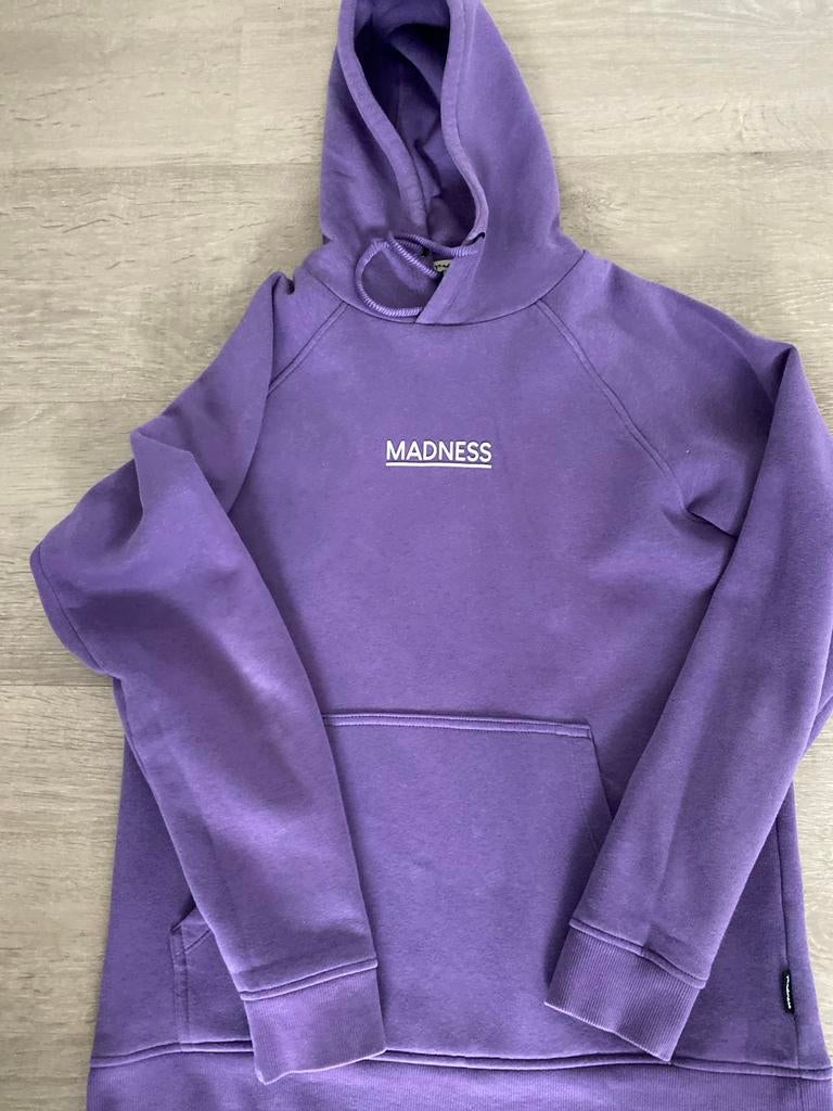Paarse Madness Hoodie - Maat S, Kleding | Heren, Ophalen of Verzenden, Zo goed als nieuw, Paars