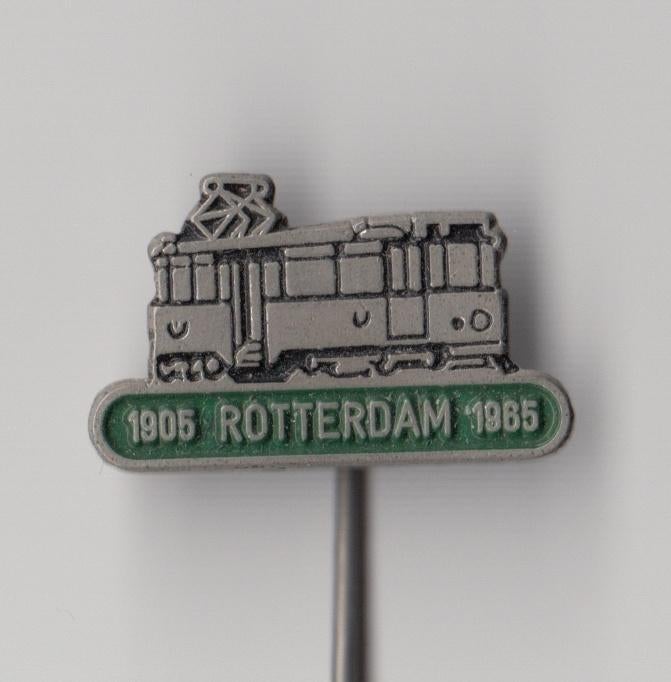 RET Rotterdam Tram groen speldje, Verzamelen, Gebruikt, Niet vindbaar, Niet vindbaar, Speldje of Pin