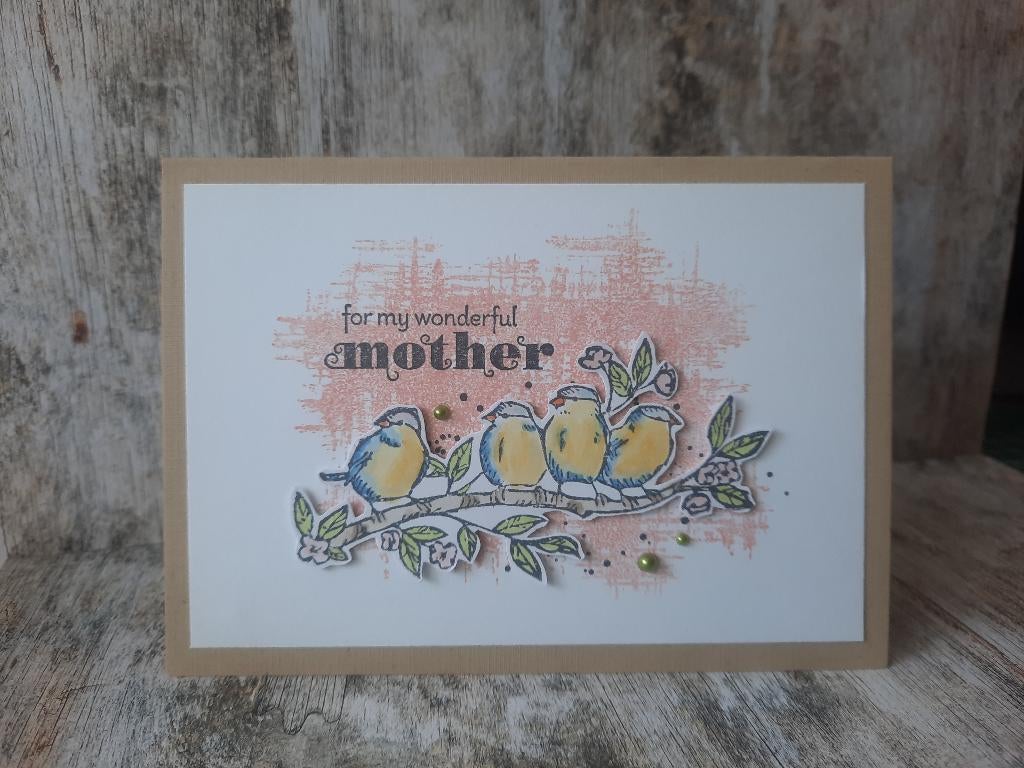 Kaart Stampin' Up! for my wonderful mother, Ophalen of Verzenden, Nieuw, Overige thema's