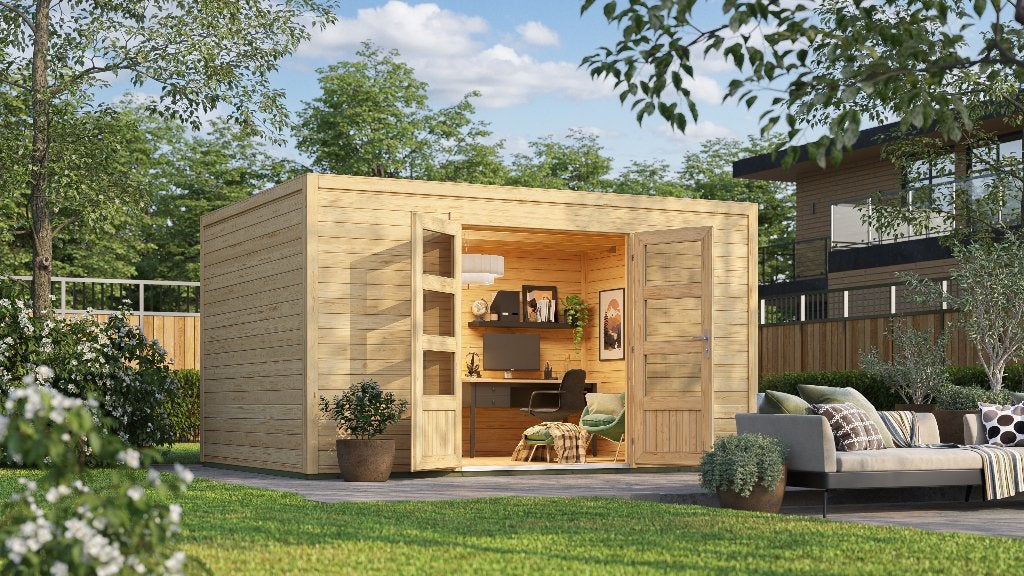 NIEUW Tuinhuis Quby 400x300, Verzenden, Nieuw