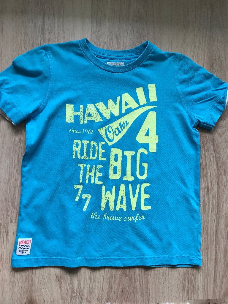 BROTES turquoise lime polo t-shirt shirt Hawaii maat 104, Brotes, Nieuw, Ophalen of Verzenden, Shirt of Longsleeve