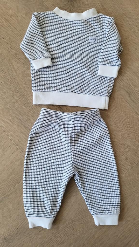 Als nieuw wafel pyjama wit/grijs van Feetje maat 56, Ophalen of Verzenden, Zo goed als nieuw, Jongetje of Meisje, Nacht- of Onderkleding