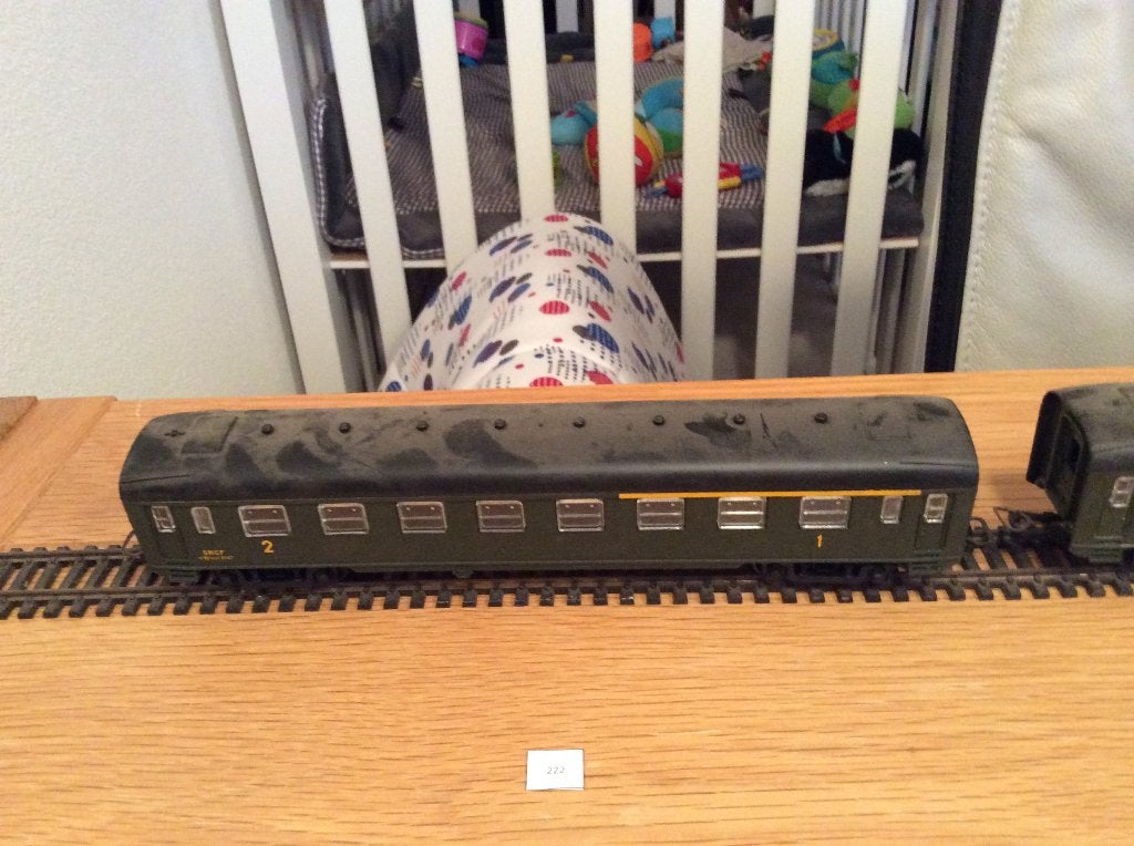 Jouef SNCF personenrijtuig - vintage modelspoor, Gebruikt, Gelijkstroom, Jouef, Wagon