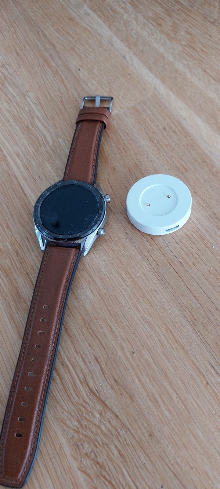 Huawei Watch GT-65C met oplaadhouder, heeft altijd gewerkt!!, Ophalen of Verzenden, Zo goed als nieuw, Waterdicht, Huawei