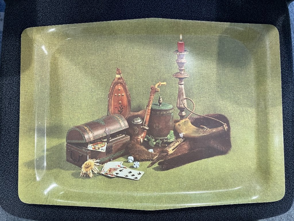 vintage dienblad, Ophalen, Kunststof, Zo goed als nieuw, Rechthoekig