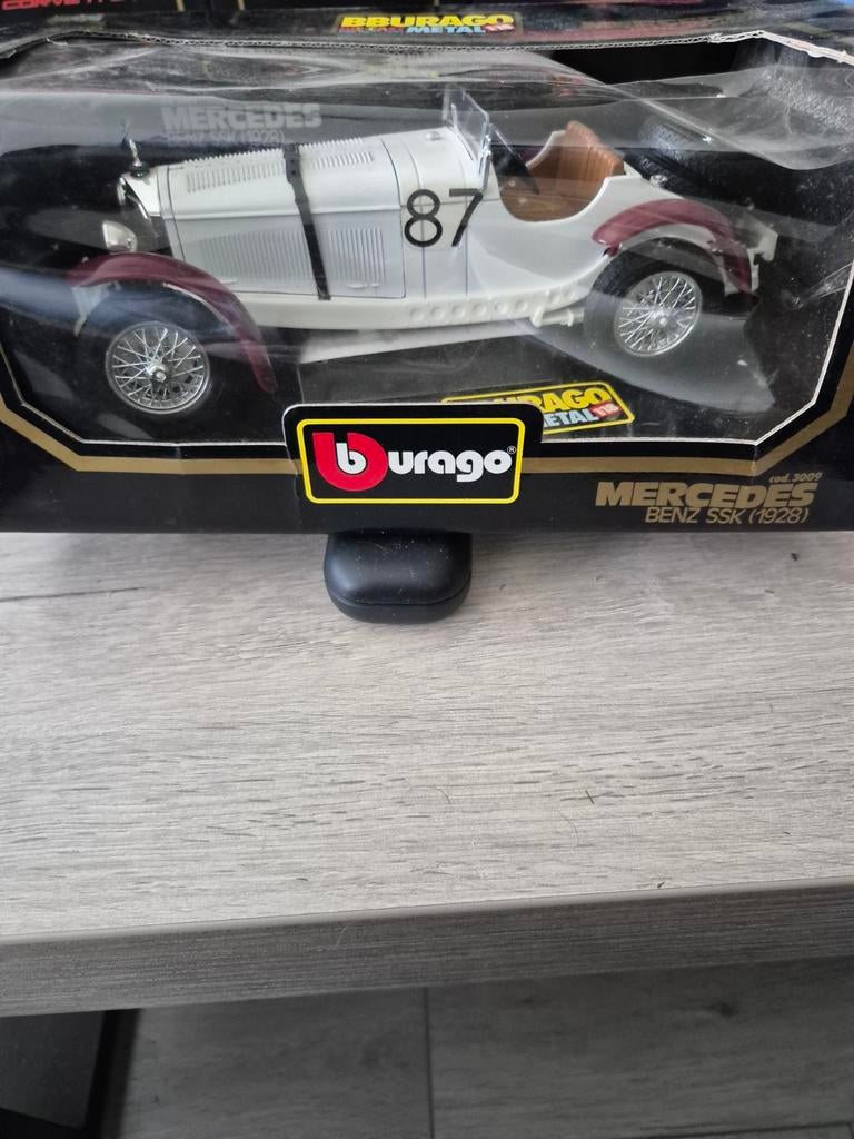 073 mercedes benz ssk 1/18 Bburago, Hobby en Vrije tijd, Modelauto's | 1:18, Ophalen of Verzenden, Zo goed als nieuw, Bburago