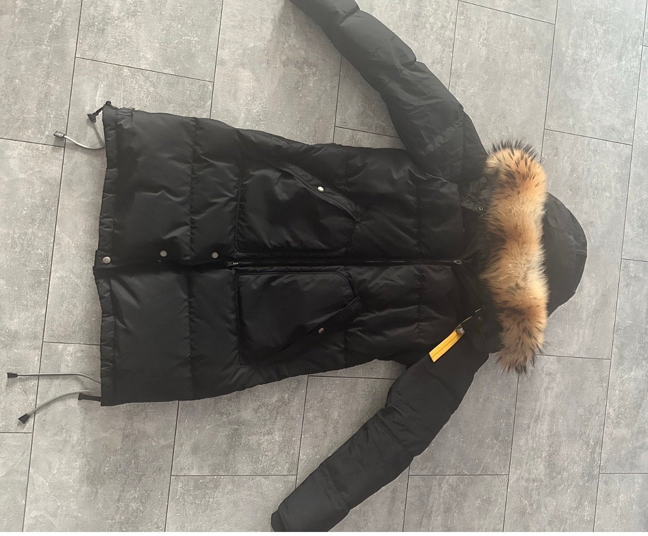 Parajumpers Long Bear Dames Winterjas Zwart Maat  XXL, Ophalen of Verzenden, Gedragen, Maat 46/48 (XL) of groter, Zwart