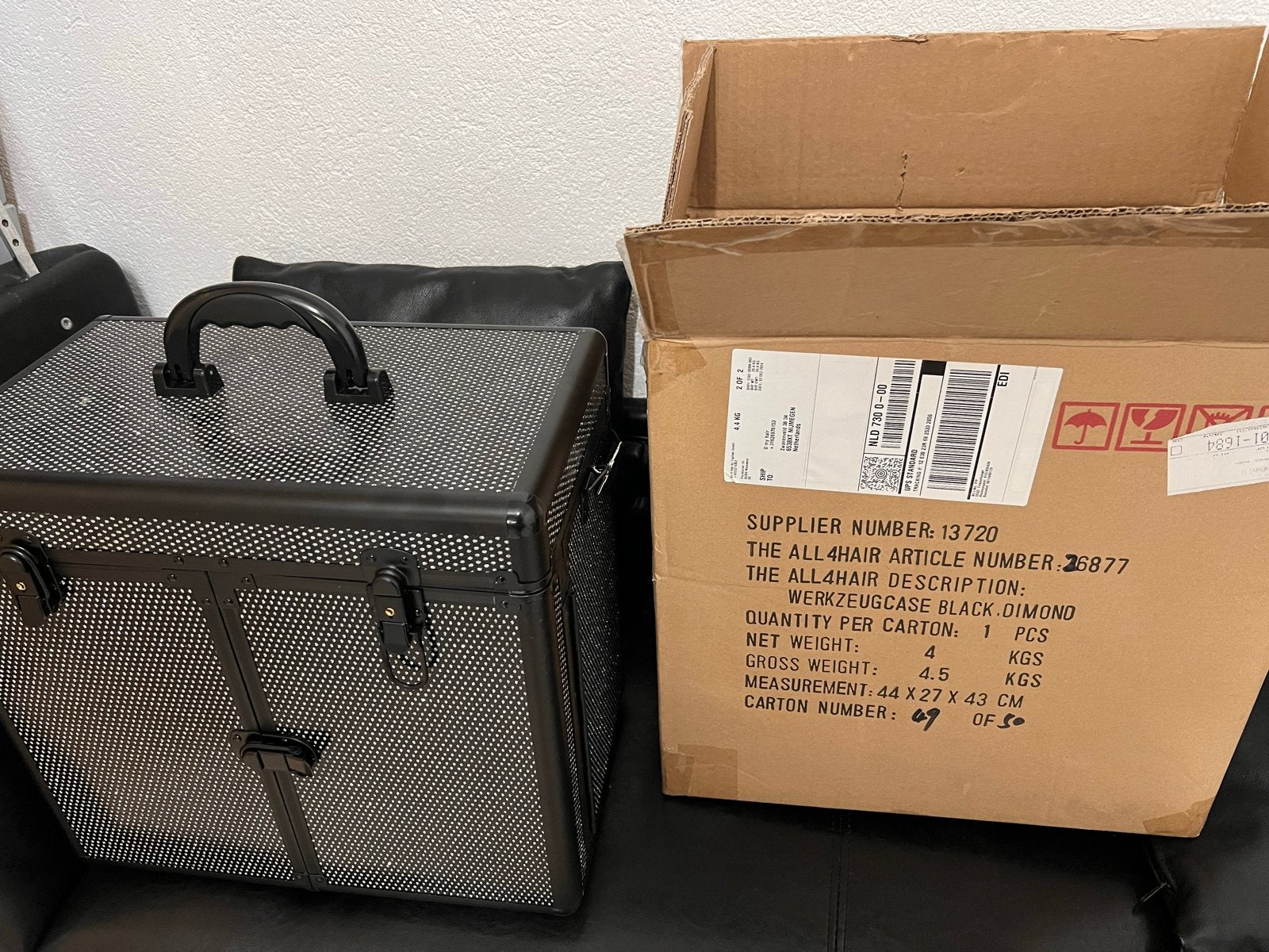 Nieuwe dimond gereedschapskoffer in doos, Sieraden, Tassen en Uiterlijk, Beautycases, Ophalen, Nieuw, Zwart, Hardcase
