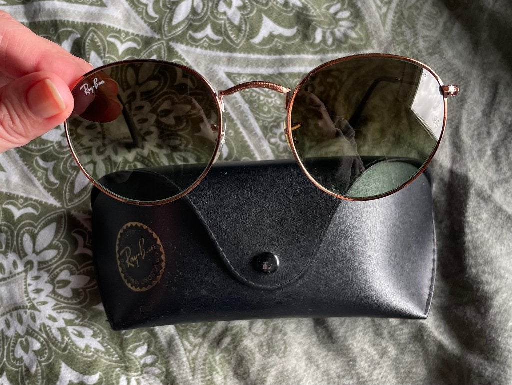 Ray-Ban Round metal zonnebril, Zonnebril, Ophalen of Verzenden, Zo goed als nieuw, Ray-Ban