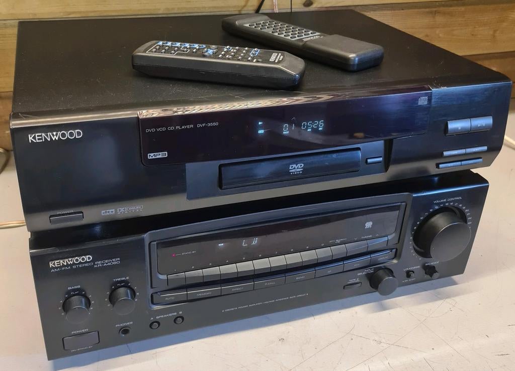 Kenwood receiver kr-a4060 + cd dvd speler dvf-3550, Ophalen of Verzenden