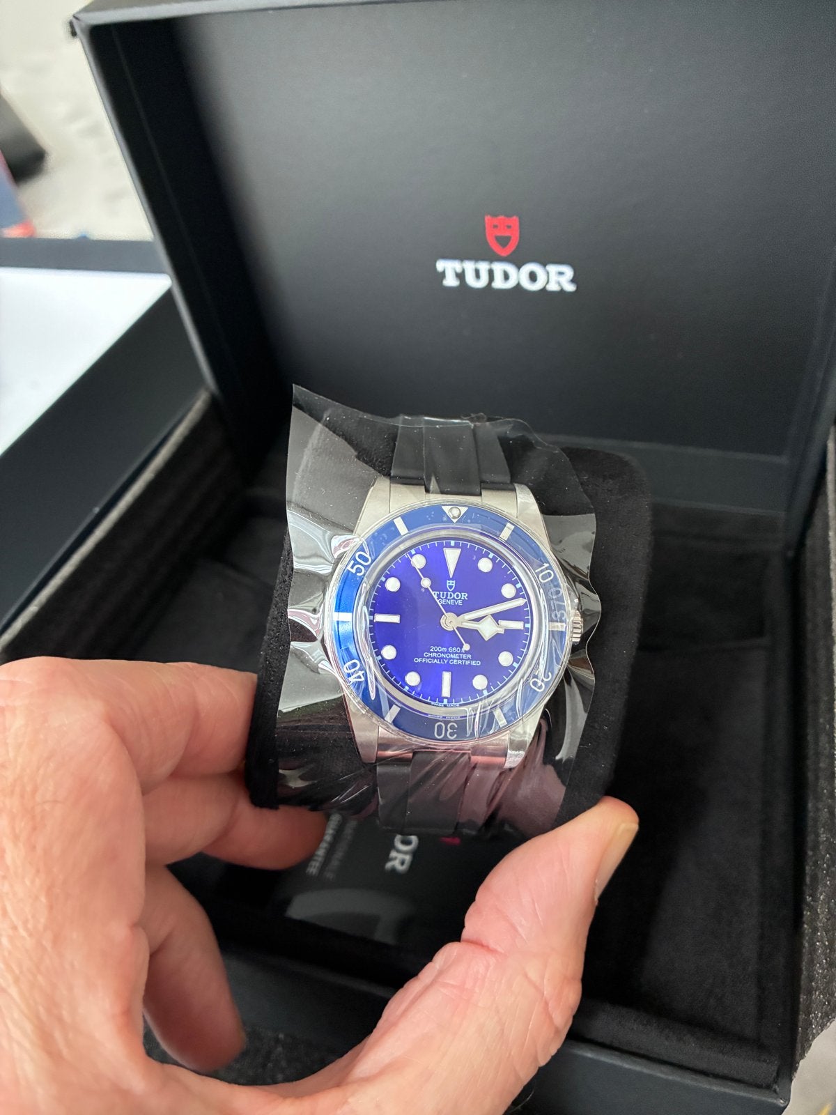 Tudor Black Bay 54 37mm, Overige merken, Polshorloge, Kunststof, Ophalen of Verzenden
